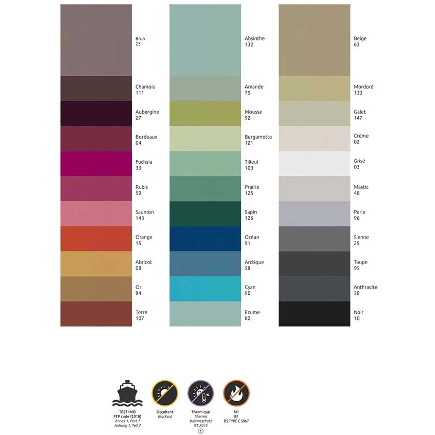 Tissu occultant Nocturne - Laize 280 cm (ml)