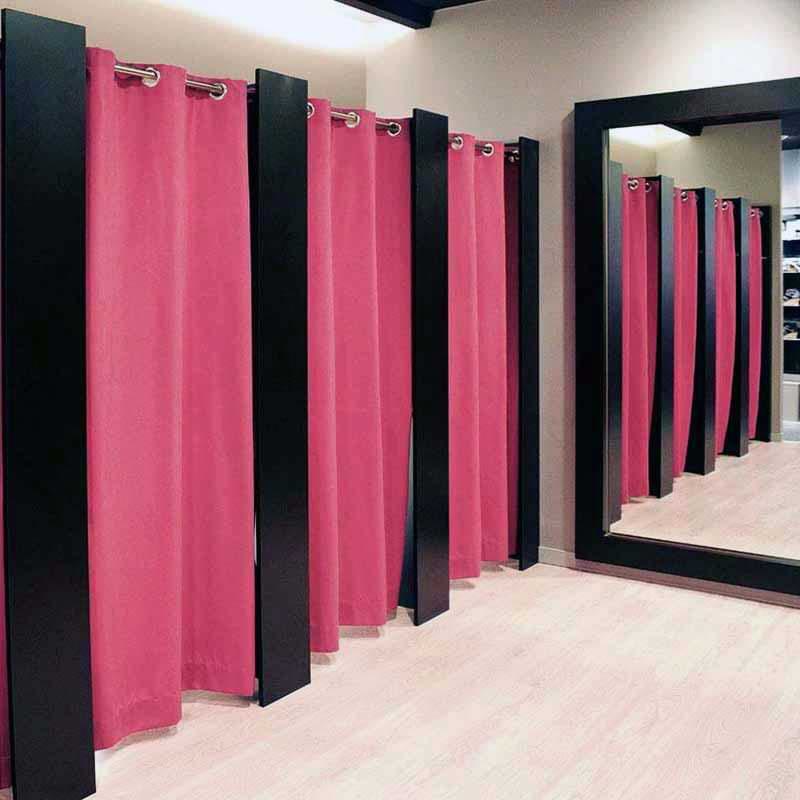 Rideau cabine essayage non feu M1 - H. 240 X L. 135 cm