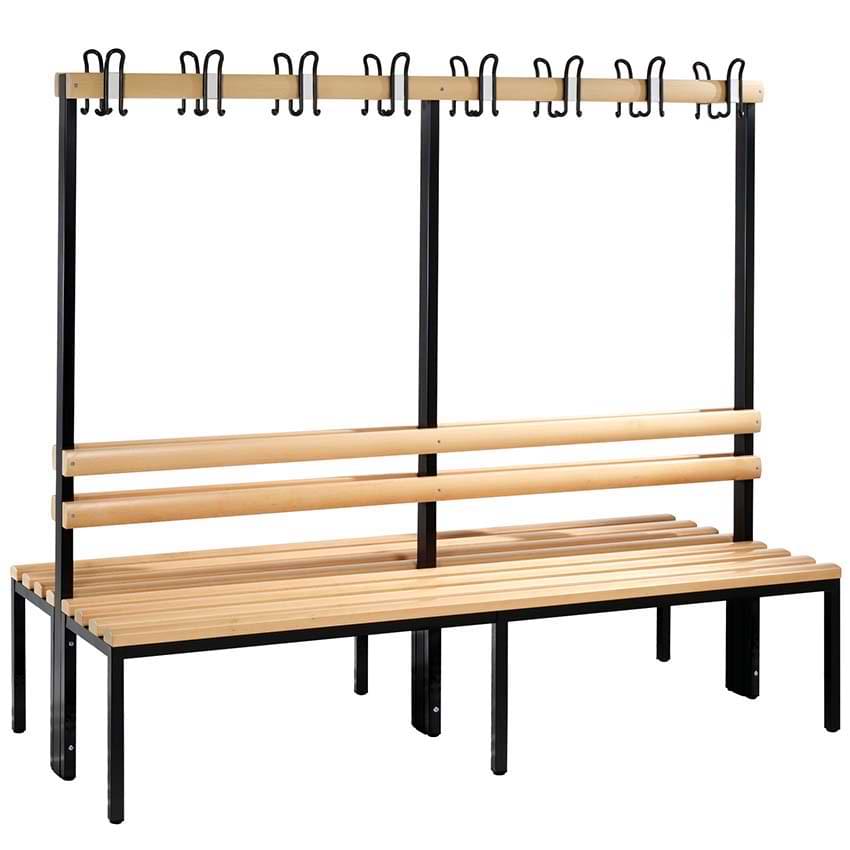 Combiné vestiaire double face sans grille chaussure - L. 1960 mm