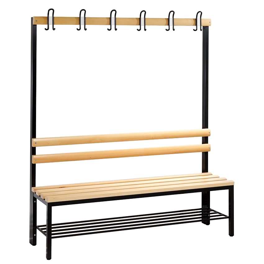 Combiné vestiaire simple face avec grille chaussure - L. 1500 mm