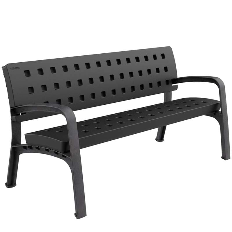 Banc extérieur polyéthylène vert - RAL 6029