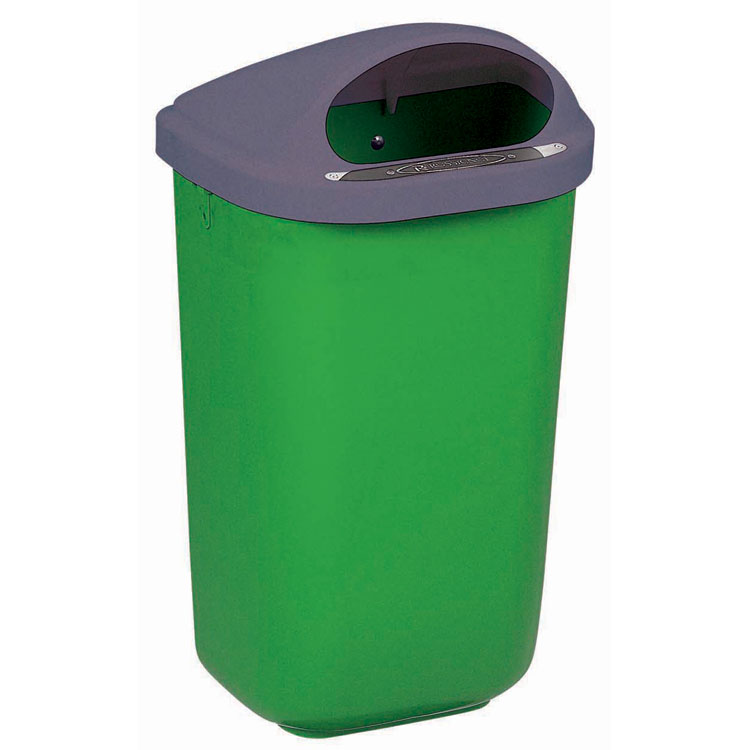 Poubelle Xerios corps vert - tête grise