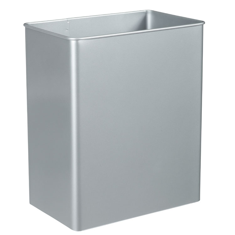 Corbeille pivotante 27L - Gris métal