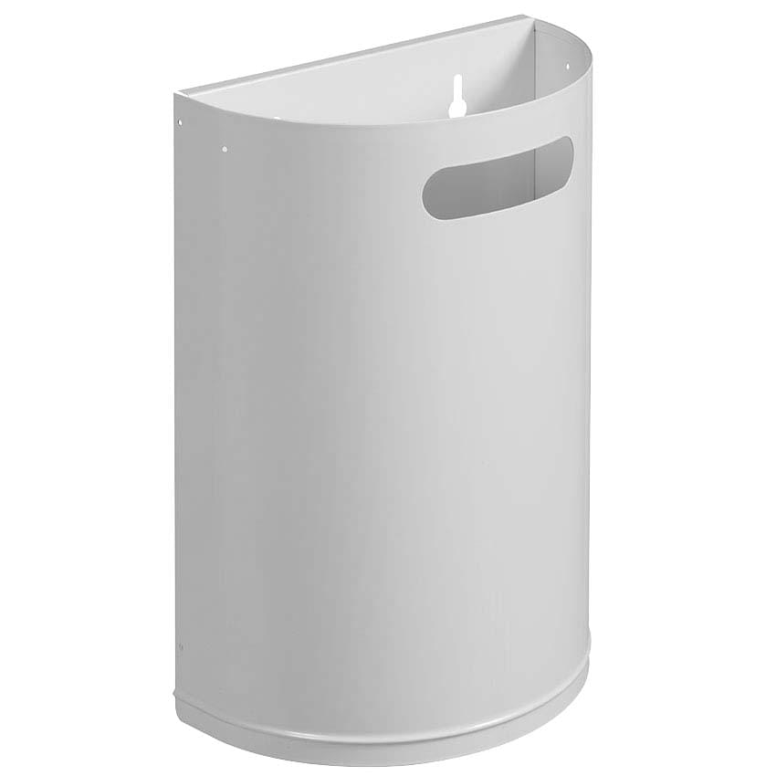 Corbeille murale décrochable 20L - Blanc RAL 9016