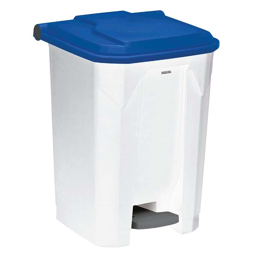 Container à pédale Utilo 50L - Couvercle Bleu