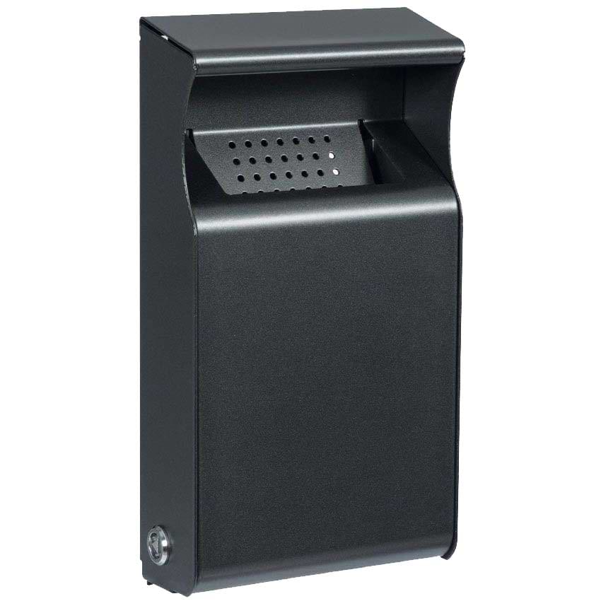 Cendrier mural acier - Gris manganese