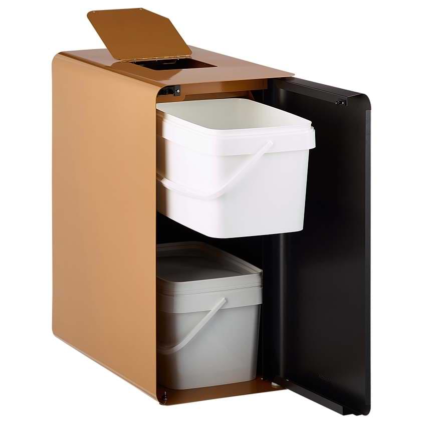 Poubelle pour biodéchets - Porte blanc