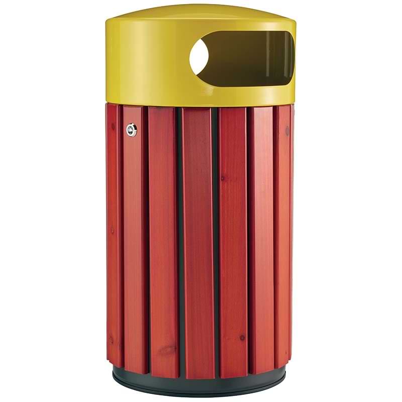 Corbeille bois Lalinde 40L - Jaune RAL 1021