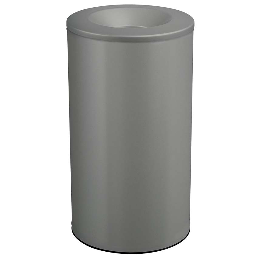 Corbeille à papiers antifeu - Gris RAL 9022