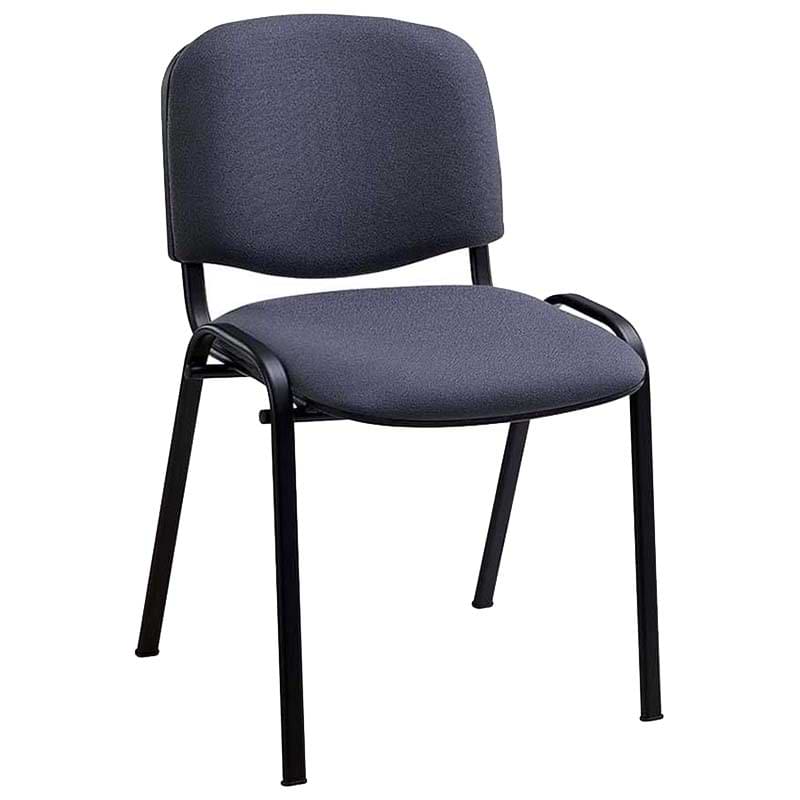 Chaise tissu Mike - Noir