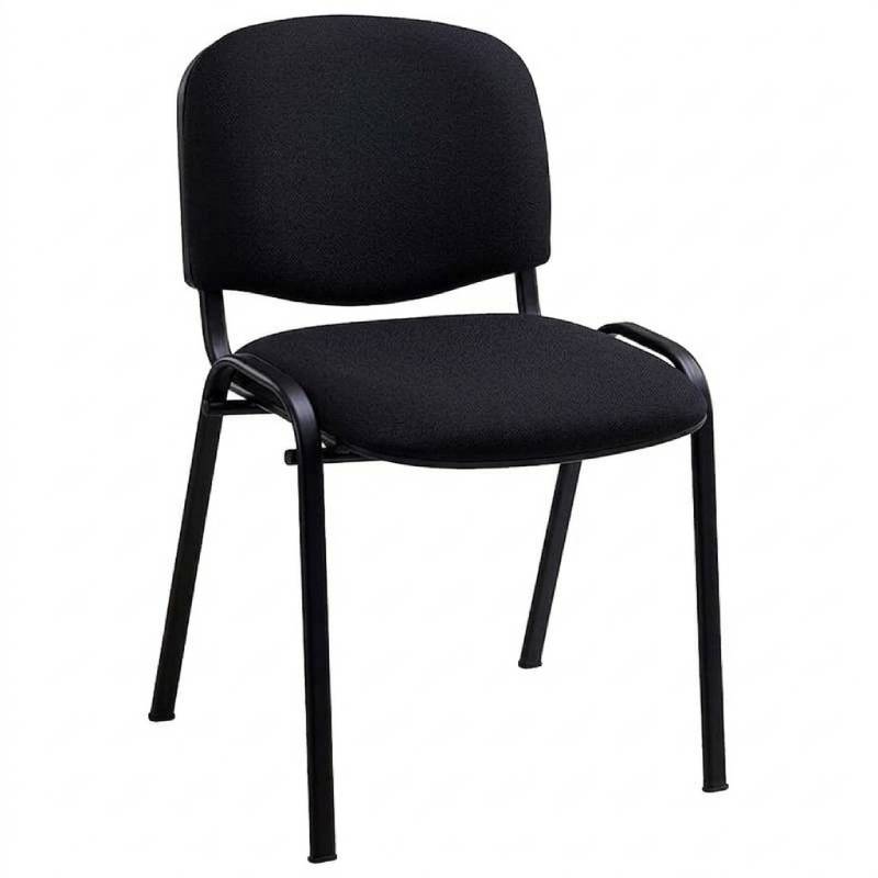 Chaise tissu Mike - Noir