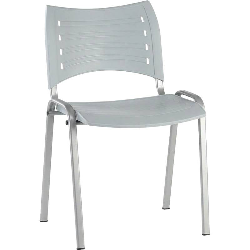 Chaise polypropylène Jeff - Gris