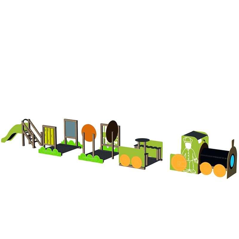 Jeu Le Petit Train complet - Locomotive + 4 Wagons