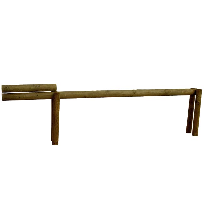 Barrière levante bois à contrepoids - Passage utile 3 m