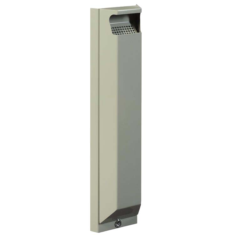 Cendrier mural 3L avec serrure clé triangle - Gris ciment RAL 7033
