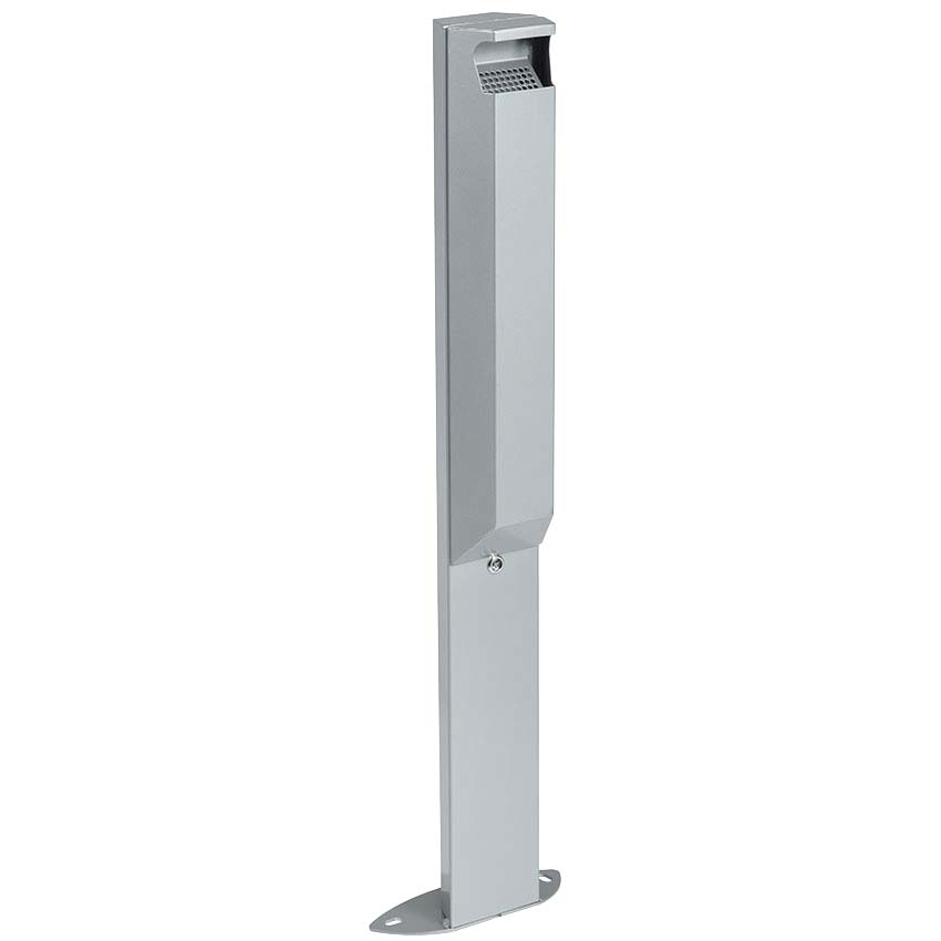 Cendrier sur pied 3L avec serrure - Gris métal RAL 9006