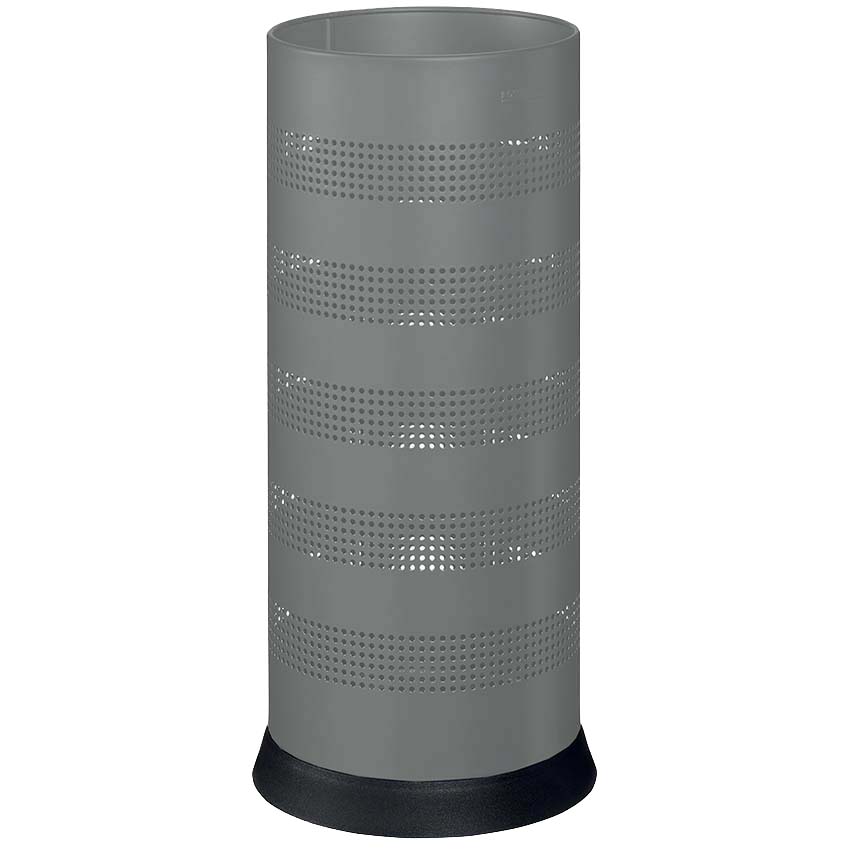 Porte-parapluie tôle perforée 28L - Gris métal RAL 9022