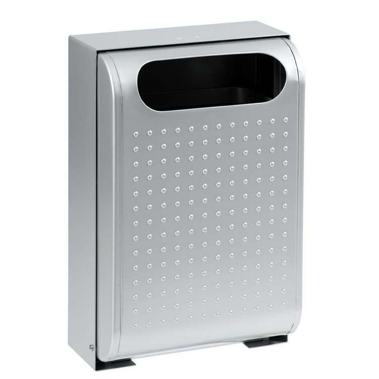 Corbeille murale Urbanet 30L - Gris métal RAL 9006