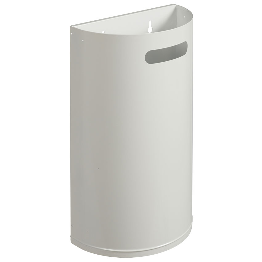 Corbeille décrochable murale 40L - Blanc RAL 9016