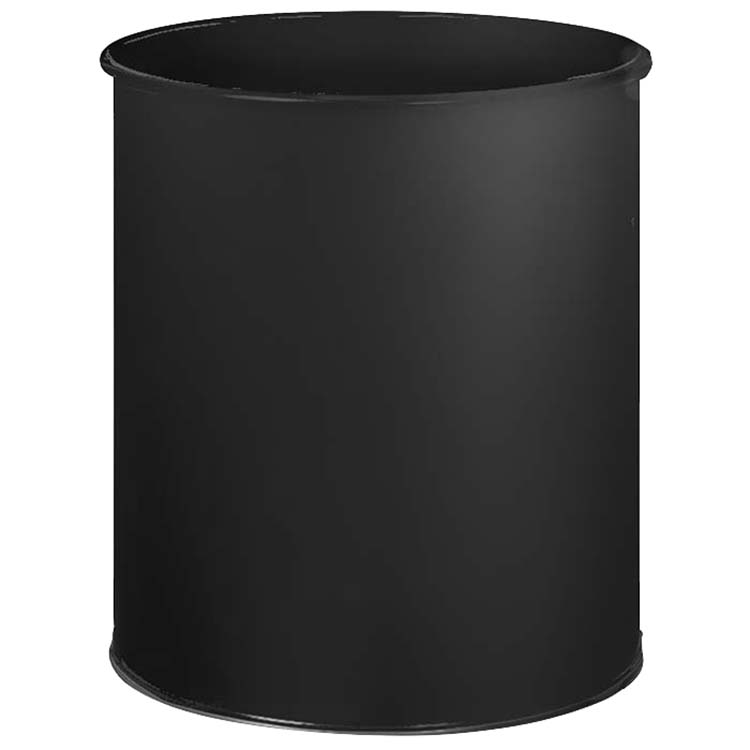 Corbeille à papier métal 15L - Gris manganèse