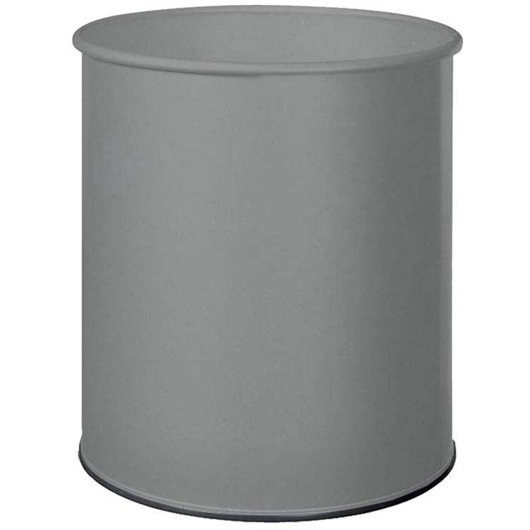 Corbeille à papier métal - Gris manganese