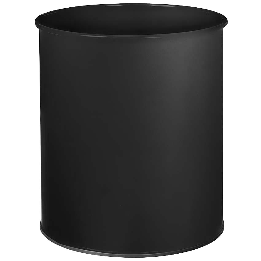 Corbeille à papier métal 30L - Gris manganèse