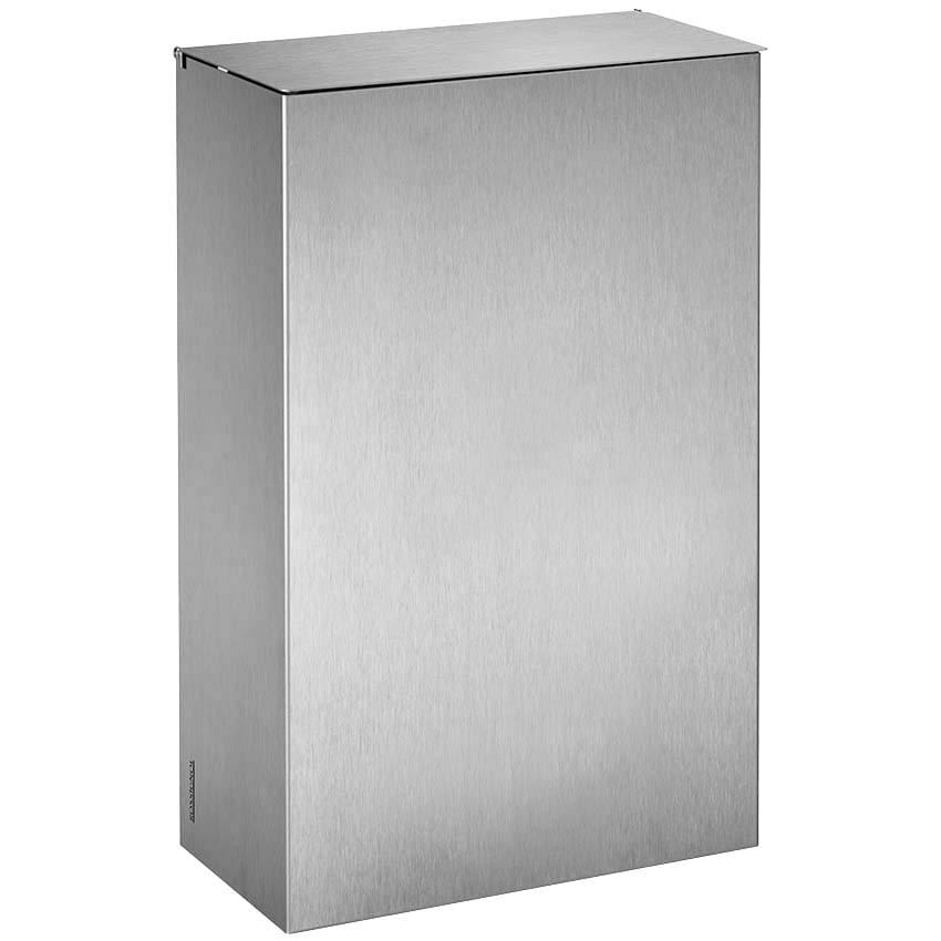 Corbeille murale sanitaire 20L - Inox brossé 430