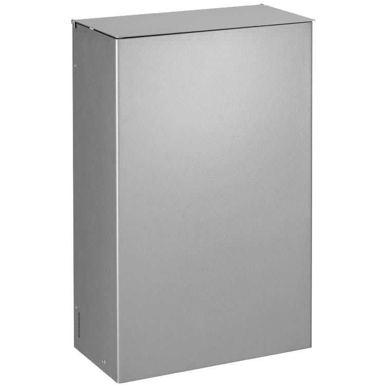 Corbeille murale sanitaire 20L - Gris métal RAL 9006