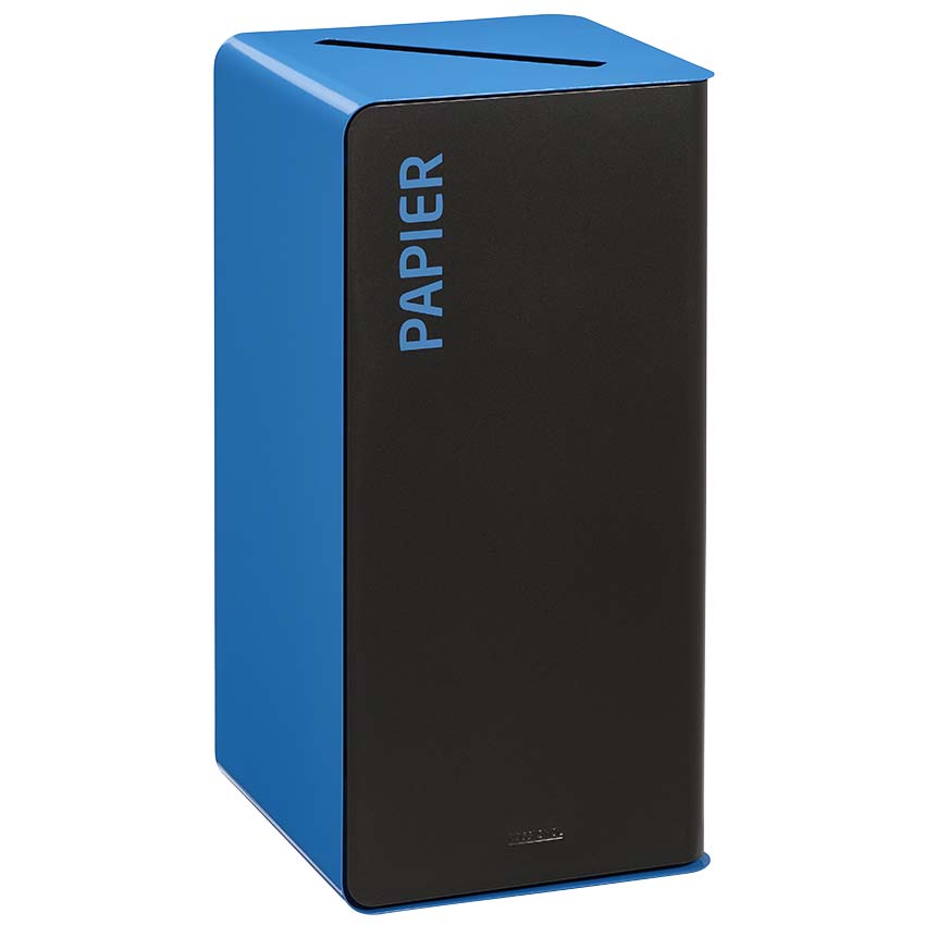 Bornes tri-sélectif façades gris manganese