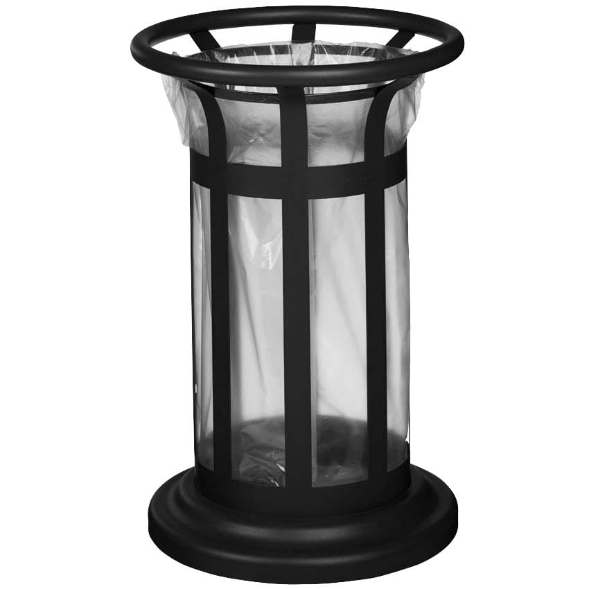 Corbeille acier tulipe Vigipirate 60L - Gris manganèse