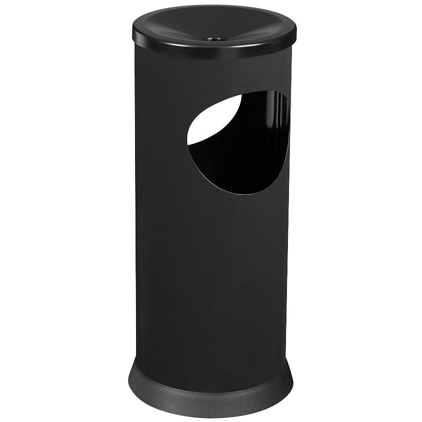 Cendrier-corbeille 0,25 / 17,5L tête étouffoir - Gris manganèse