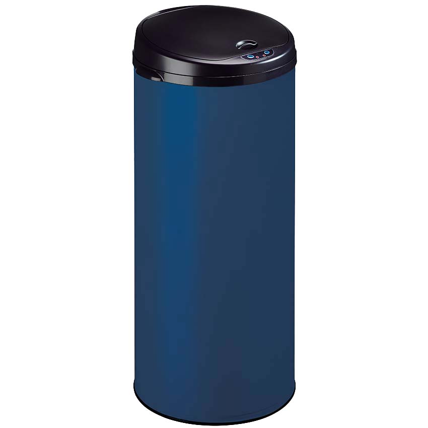 Poubelle à ouverture automatique 45L - Bleu RAL 5001