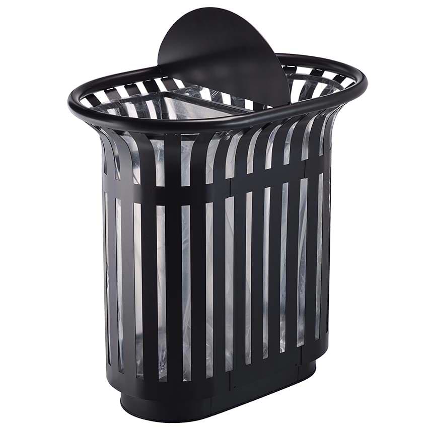 Corbeille tulipe tri-sélectif - Gris manganese