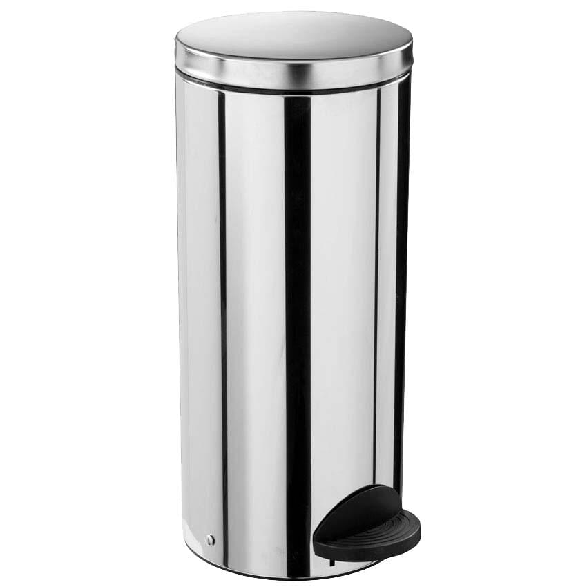 Poubelle métal à pédale 30L - Modèle Inox AISI 304