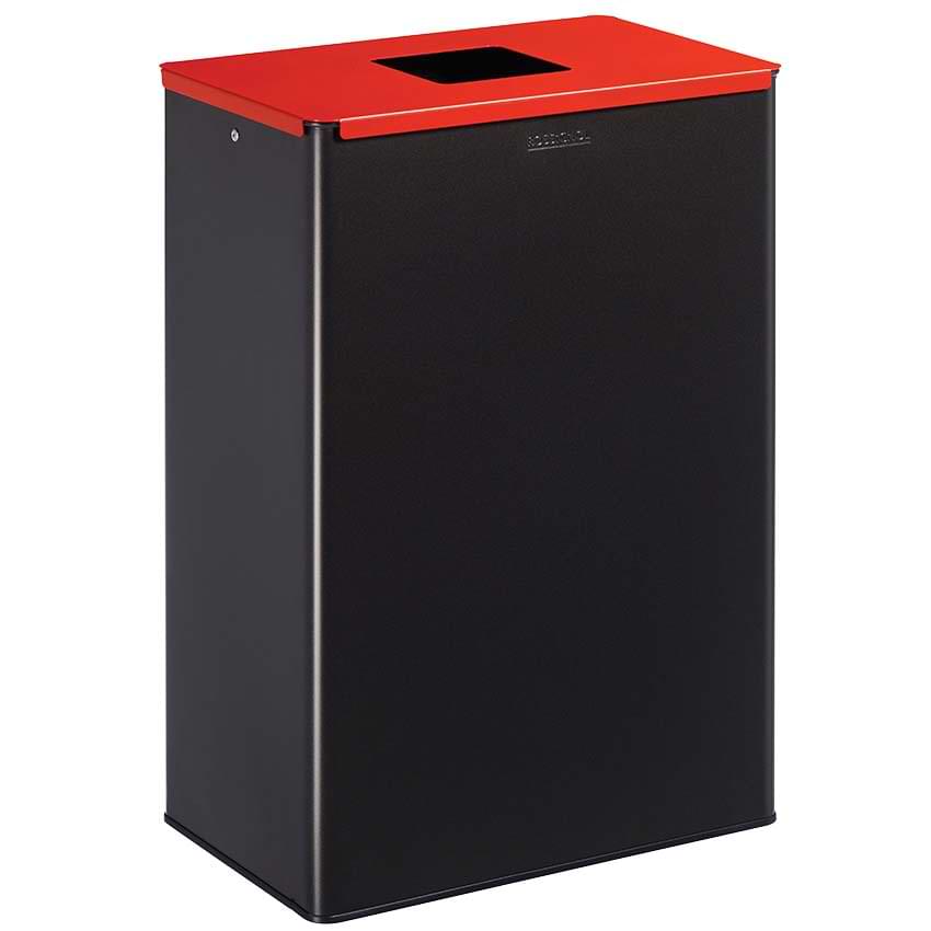 Poubelle tri-sélectif 60L - Couvercle Rouge RAL 3020