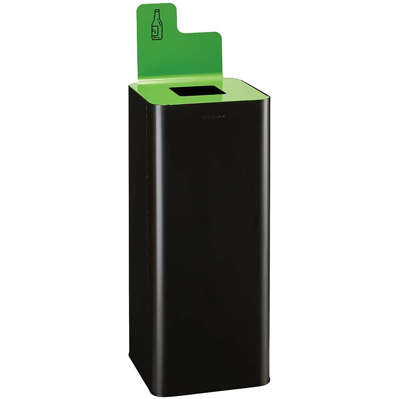 Poubelle tri-sélectif 60L - Verre RAL 6018 / Verre