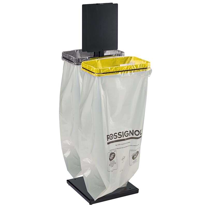 Support sac sur pied avec signalétique tri - 2 X 110L