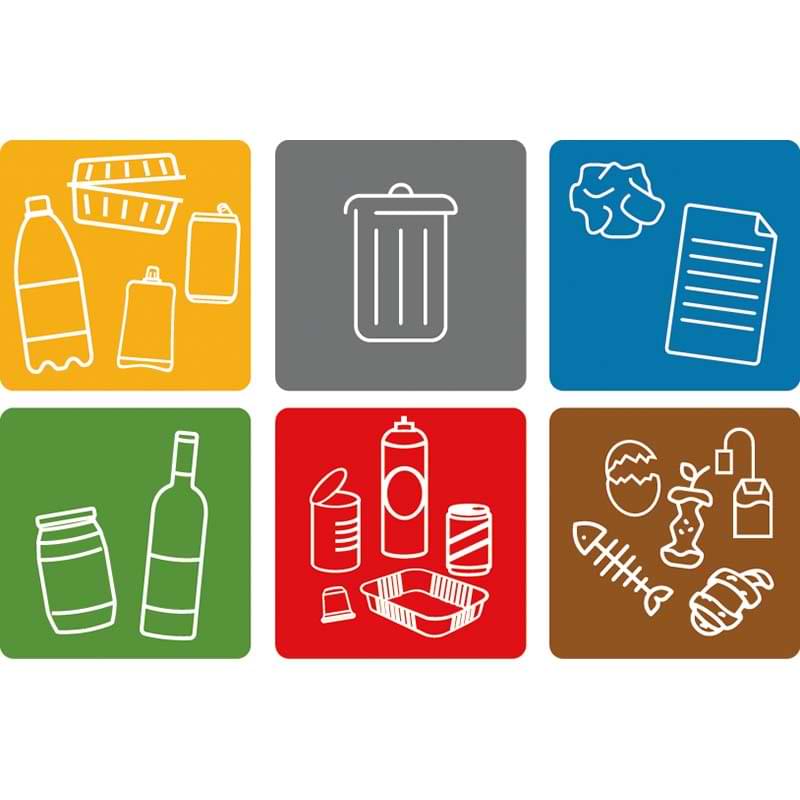 Option : Signalétique magnétique 90 X 90 mm (Modèle au choix)