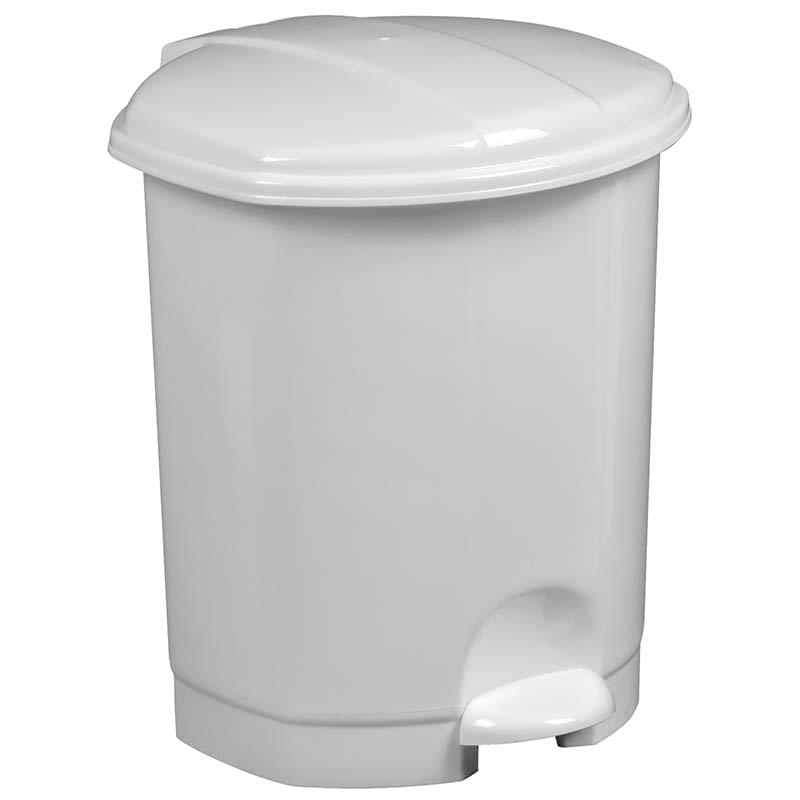 Poubelle à pédale polypropylène Prima 5L - Blanc
