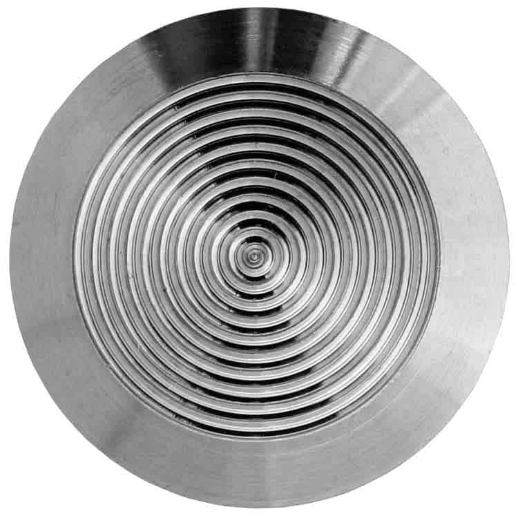 Clou podotactile D. 35 mm inox AISI 316 - Strié