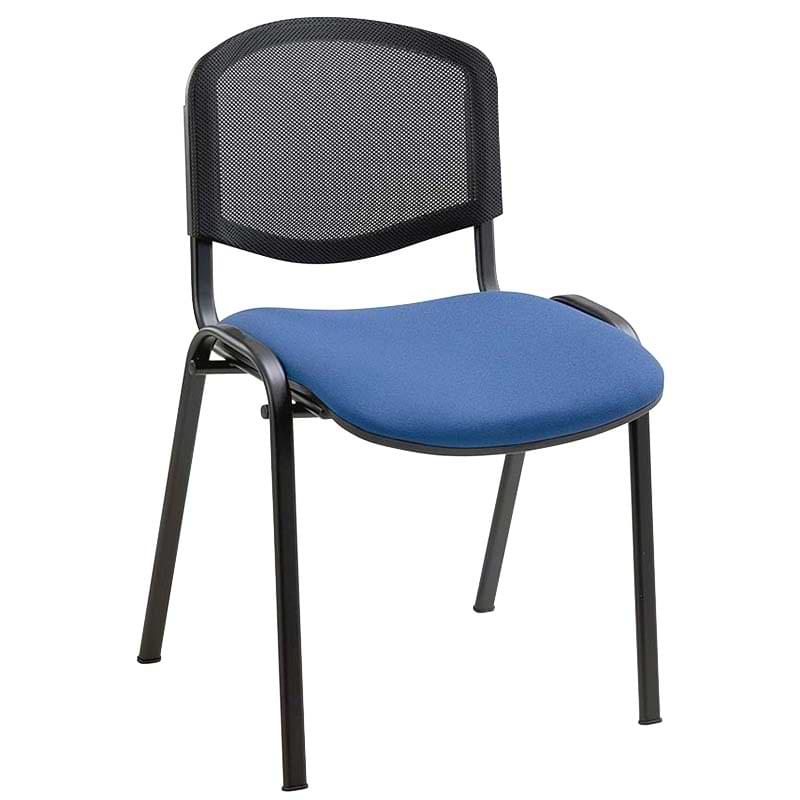 Chaise tissu et résille Luke - Noir