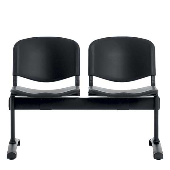 Sièges sur poutre polypropylène bleu - 3 places