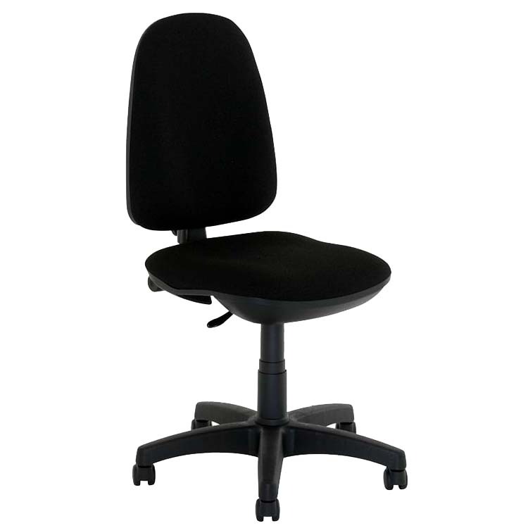 Siège bureau contact permanent Dactylo - Noir