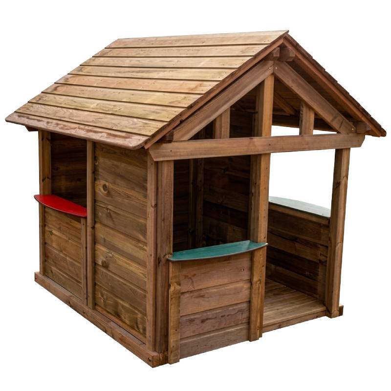 Maisonnette enfant bois - 200 X 160 cm