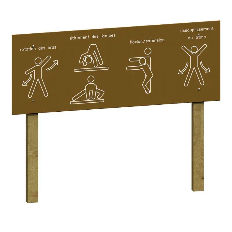 Panneau consignes d'échauffement - 1320 X 500 mm