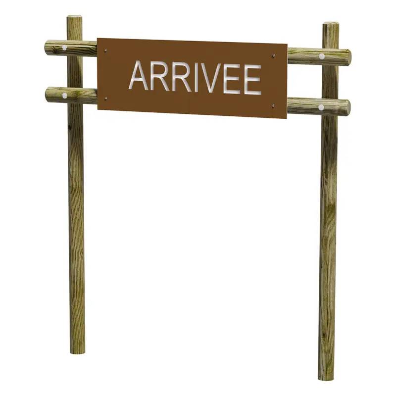 Parcours santé - Panneau Arrivée