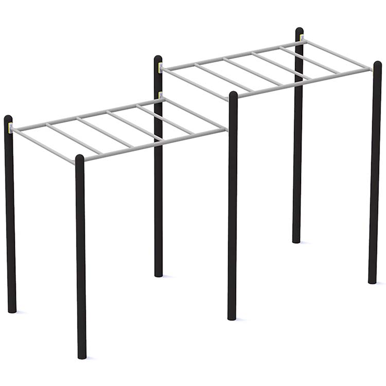 Module streetworkout - Barres de suspension 2 niveaux