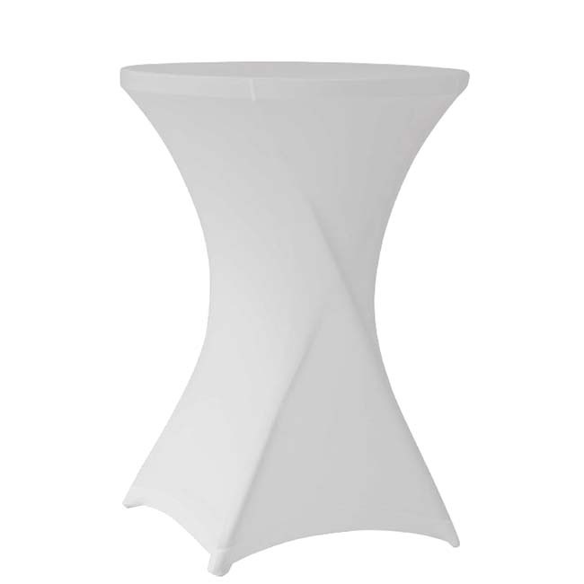 Housse élastique pour mange debout Cocktail - Blanc
