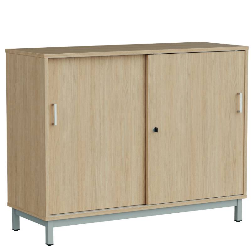 Meuble rangement bas portes coulissantes - H. 945 X P. 450 X L. 1200 mm