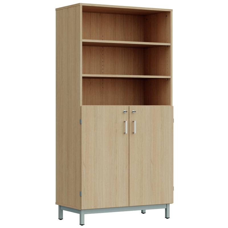 Meuble bibliothèque avec rangement - H. 1800 X P. 450 X L. 900 mm